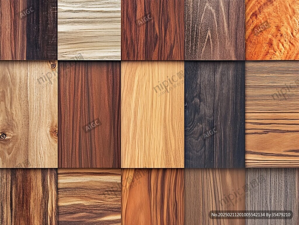 多种颜色木板木材