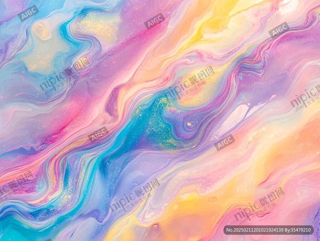 肌理彩色流体背景
