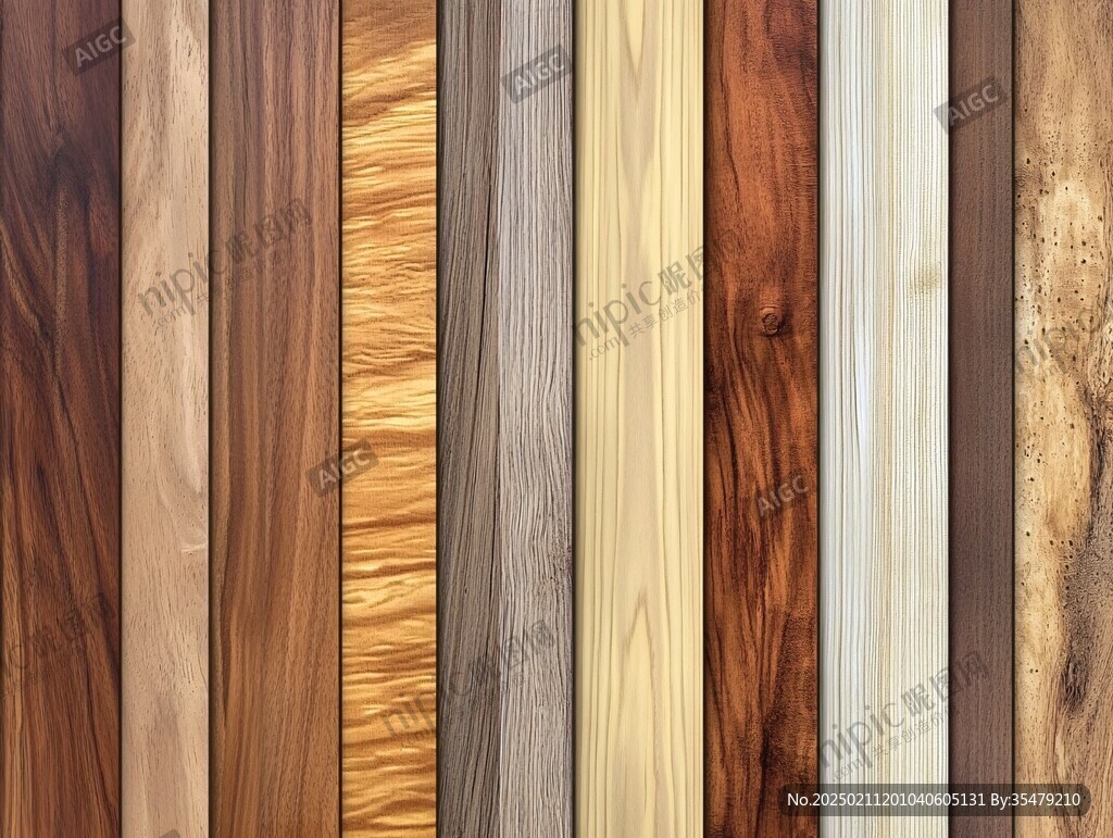 多种颜色木板木材