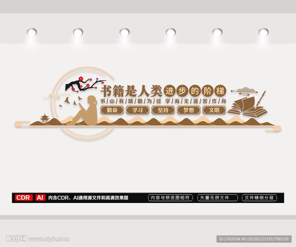阅读室文化墙