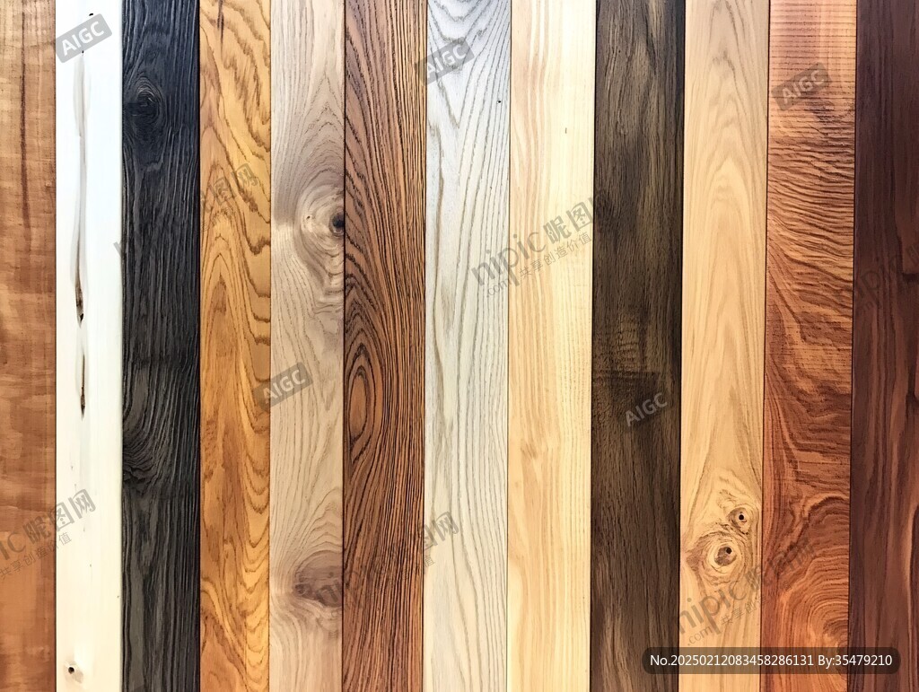 多种颜色木板木材