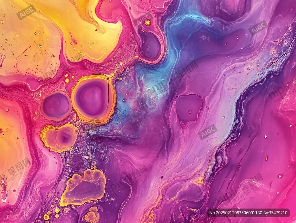 肌理彩色流体背景