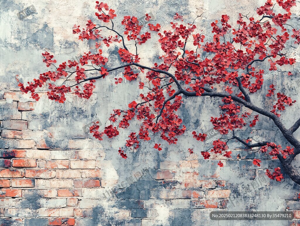 梅花砖墙
