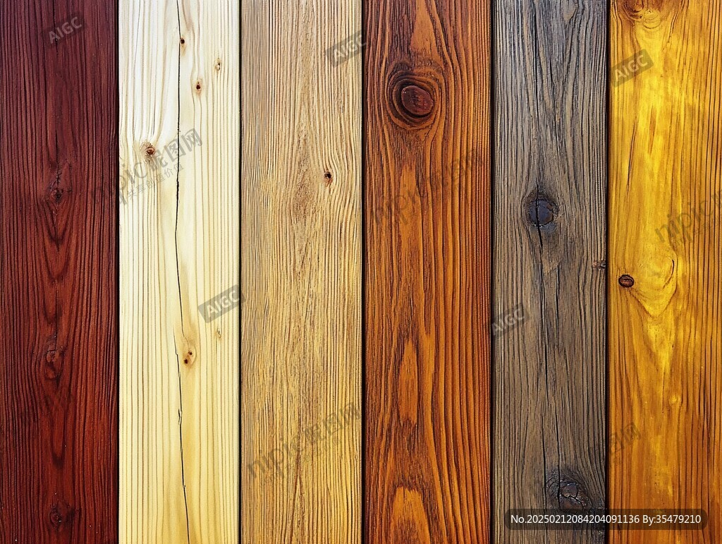 多种颜色木板木材