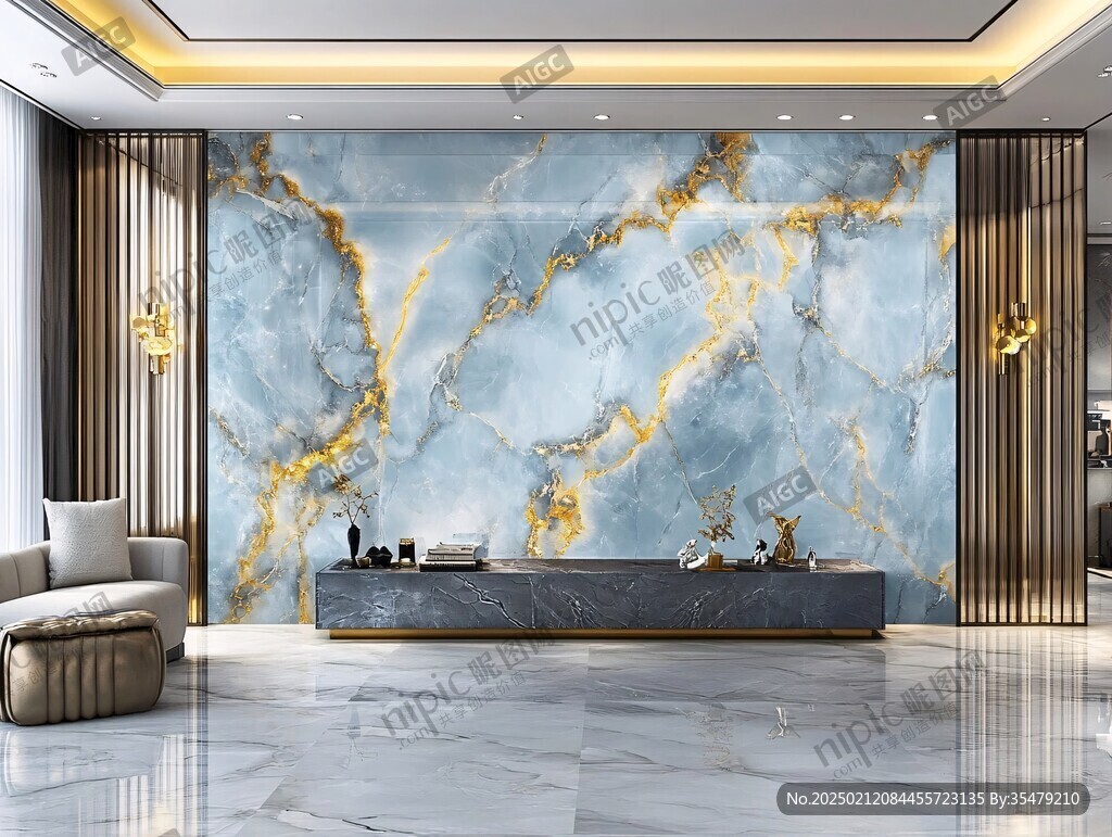 轻奢大理石背景墙