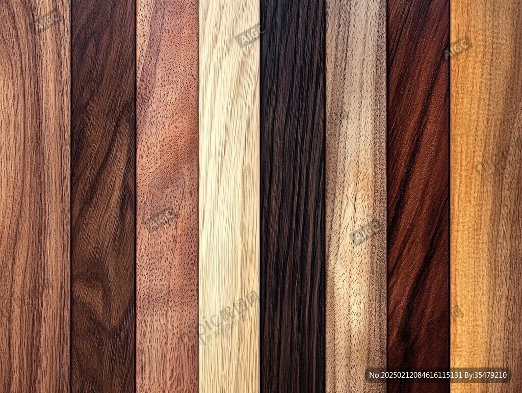多种颜色木板木材