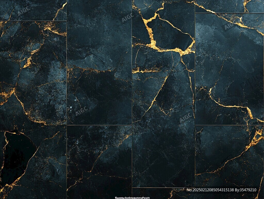 金色网格线条大理石纹