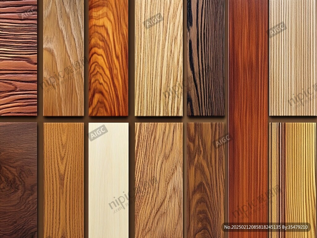 多种颜色木板木材