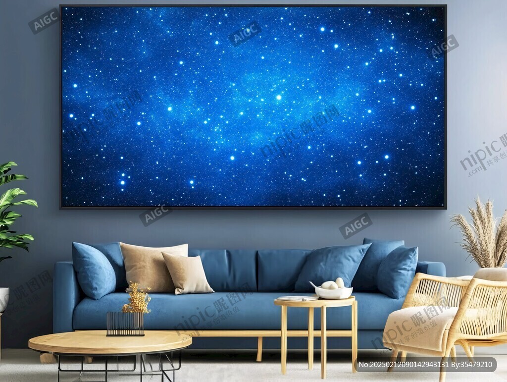 星星无框画