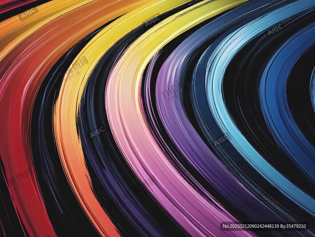 七彩绚丽渐变条纹