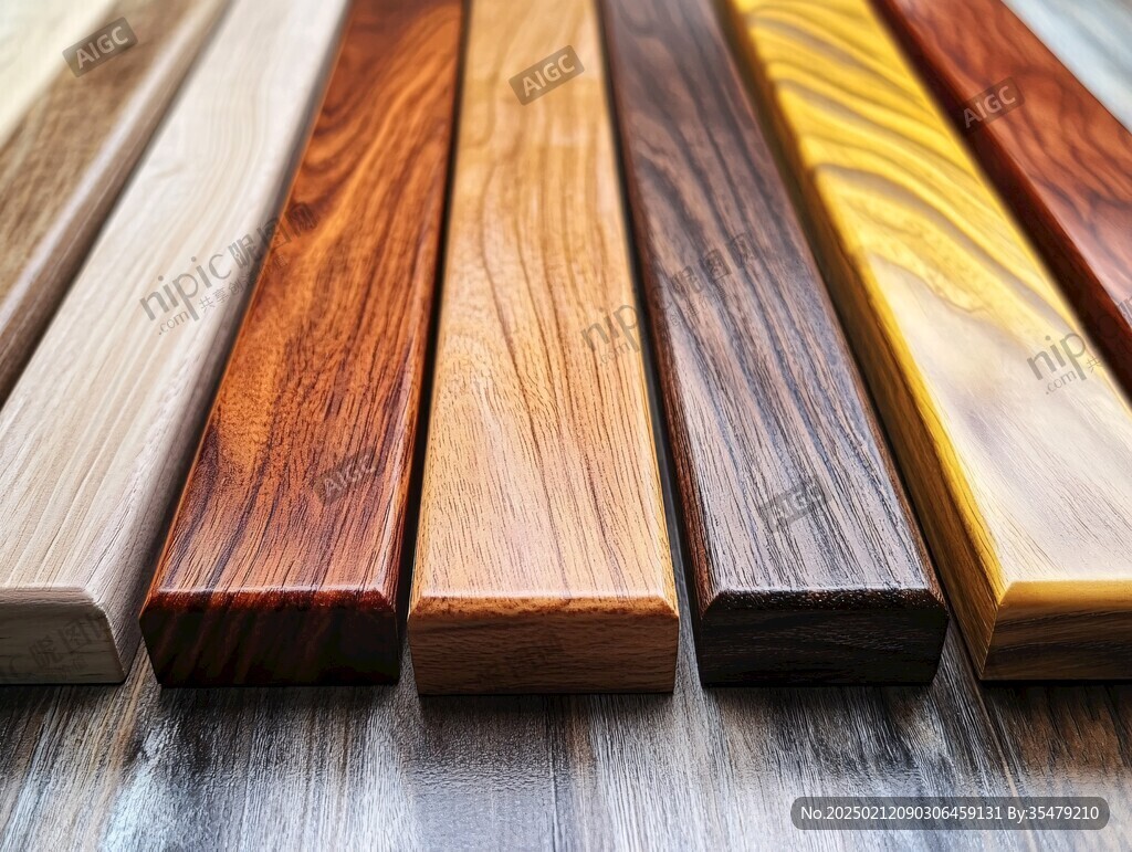 多种颜色木板木材