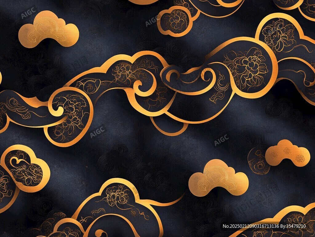 金银云纹
