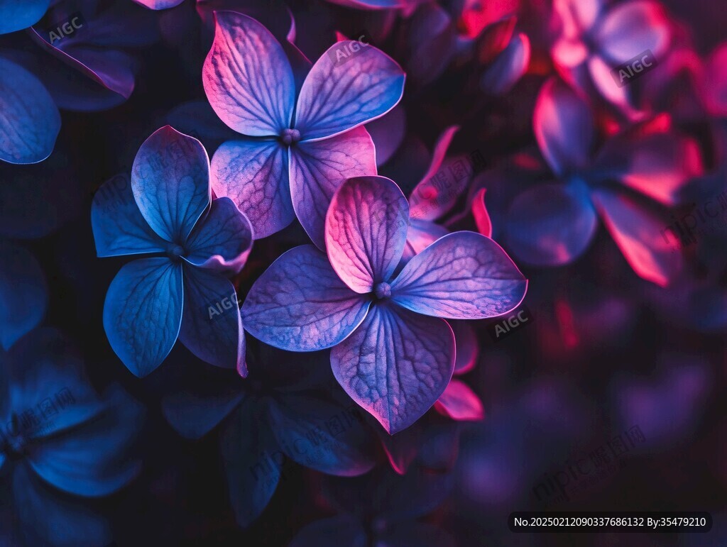 高清绣球花花纸