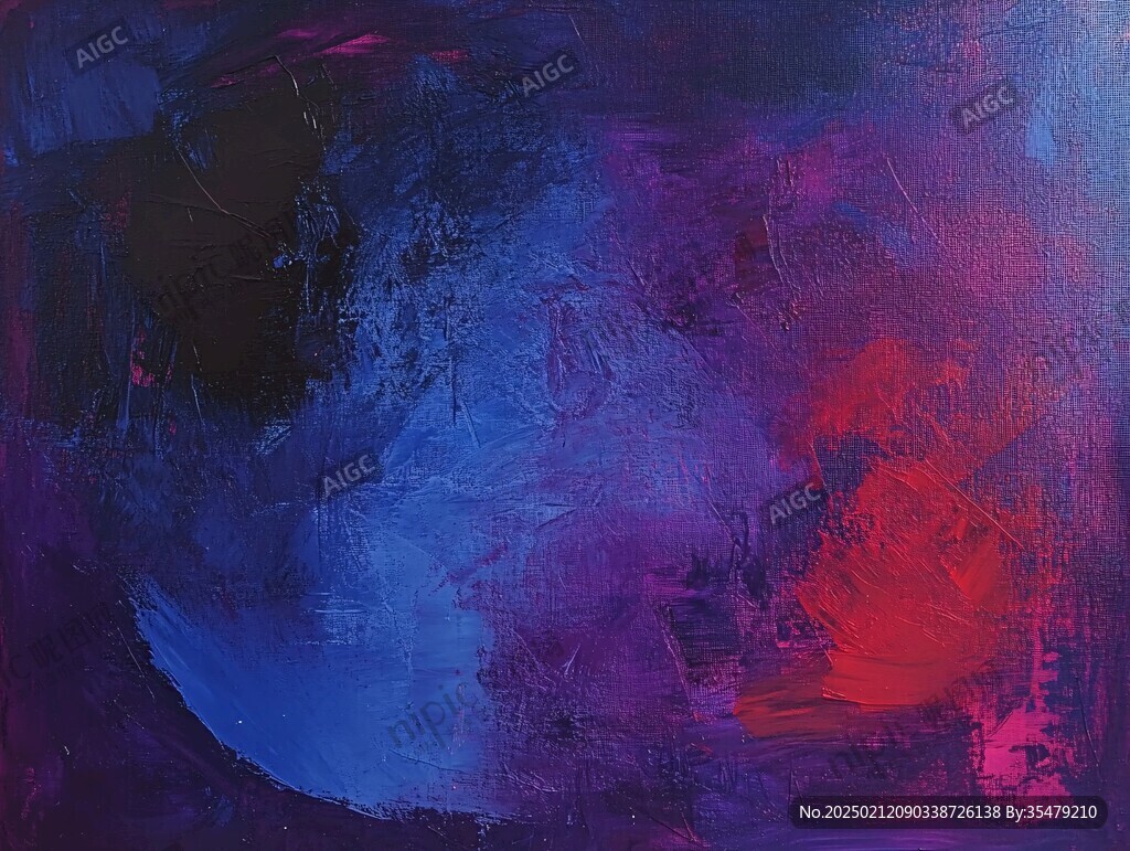 蓝紫色随性涂鸦背景