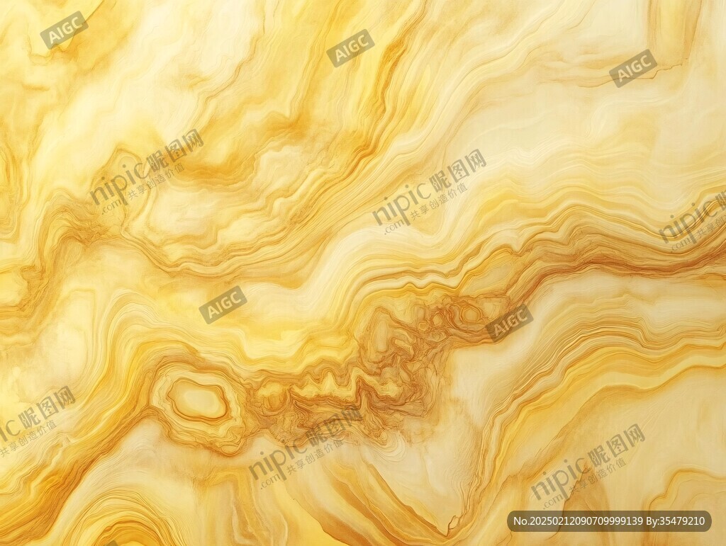 金色抽象流体纹理背景