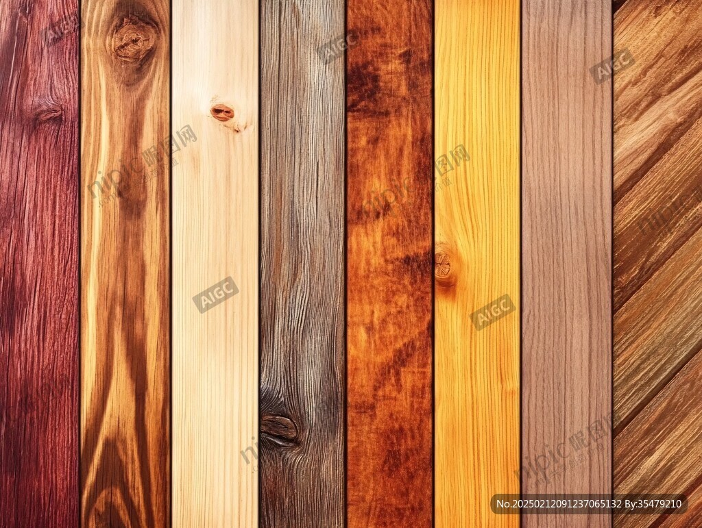 多种颜色木板木材