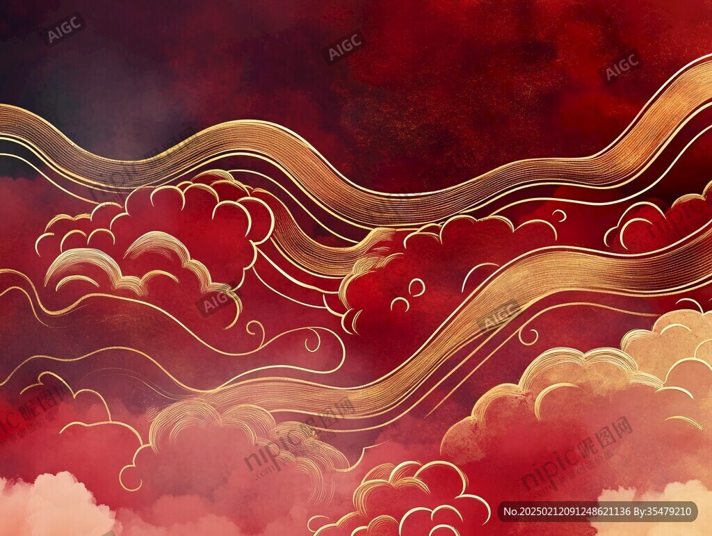 云纹插画