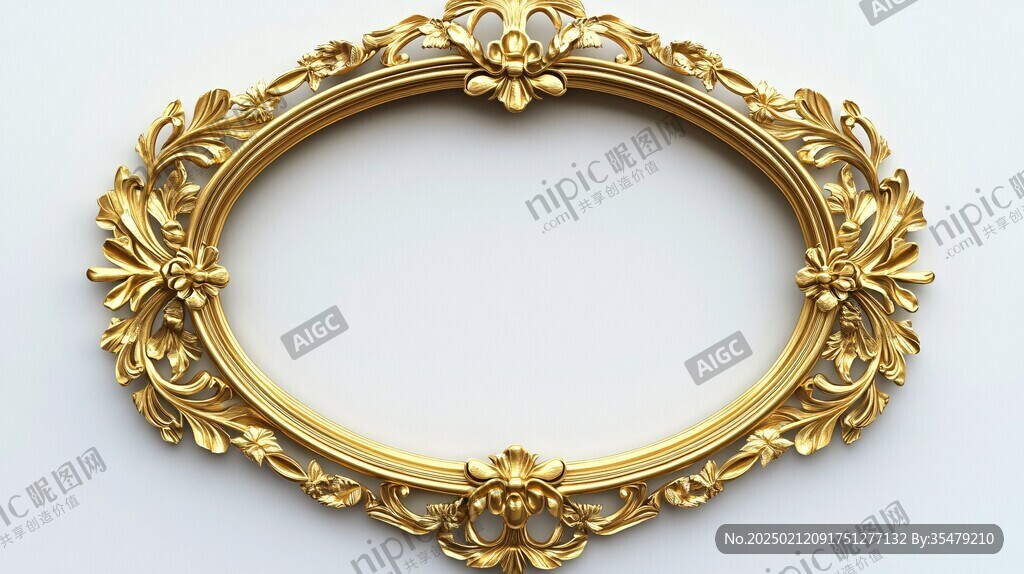 金色欧式相框