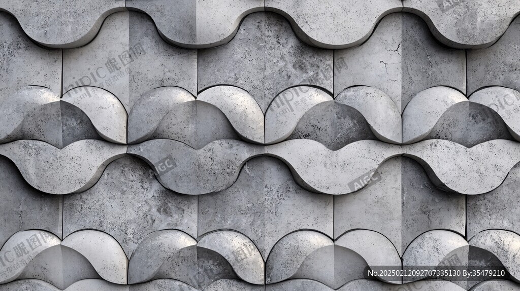 波浪元素墙面