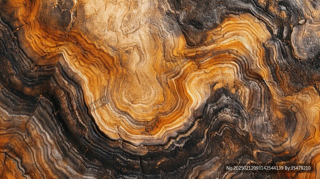 金色抽象流体纹理背景