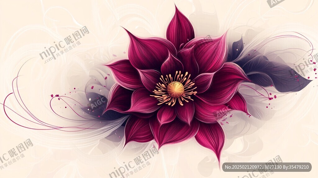 手绘创意百花壁纸