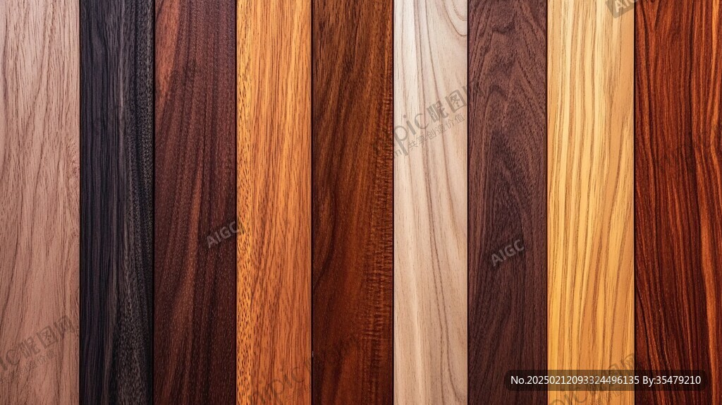 多种颜色木板木材