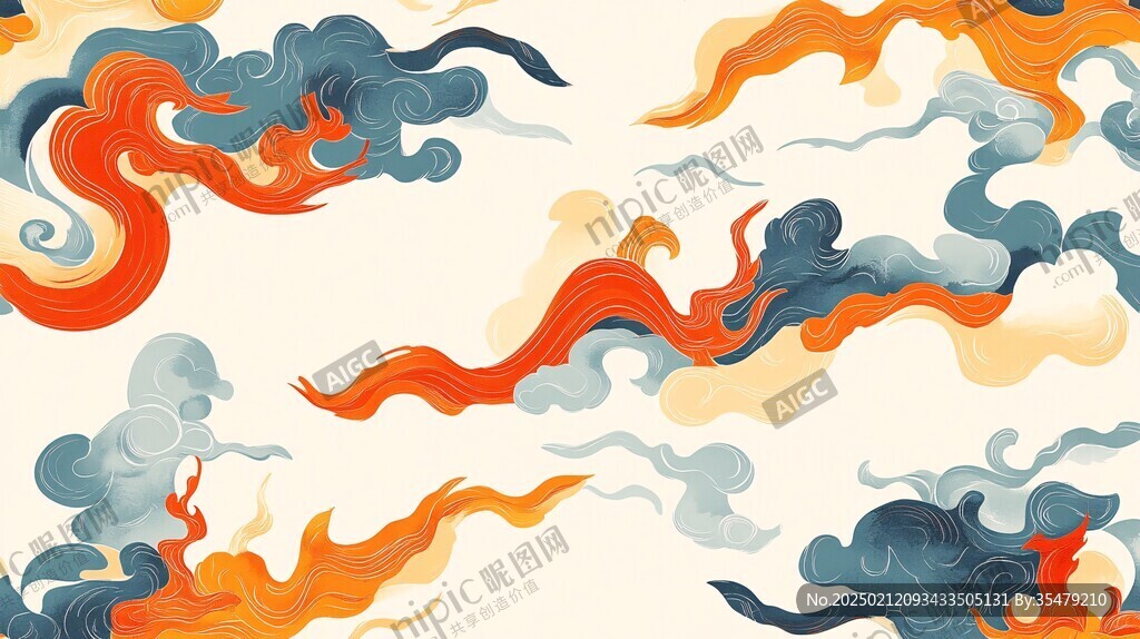 宋代云图高端云纹装饰