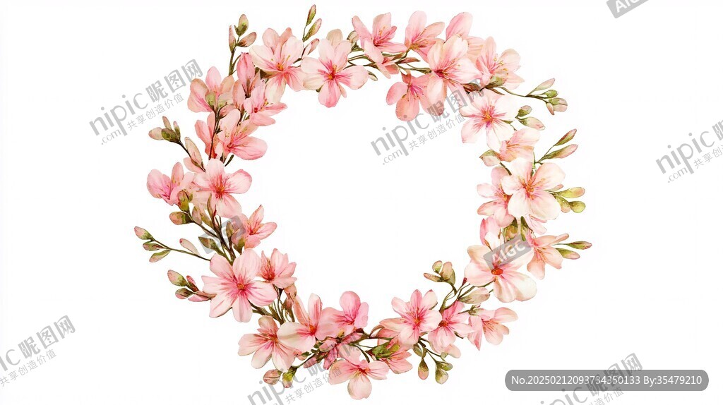 花朵花环花瓣png