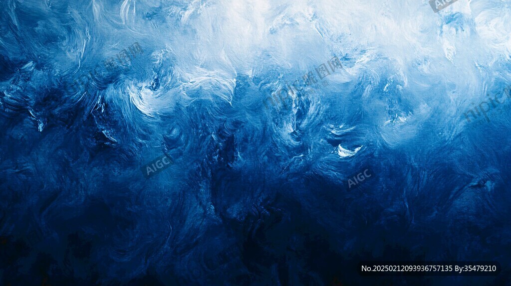 深蓝色水墨背景