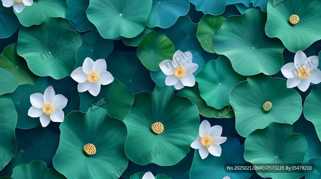 3d荷花背景