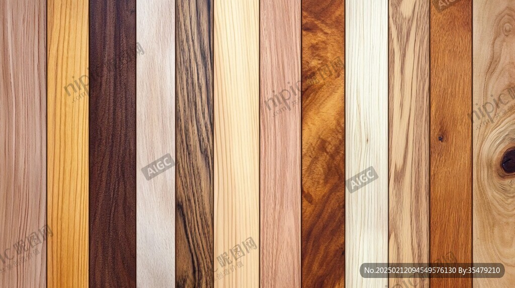 多种颜色木板木材