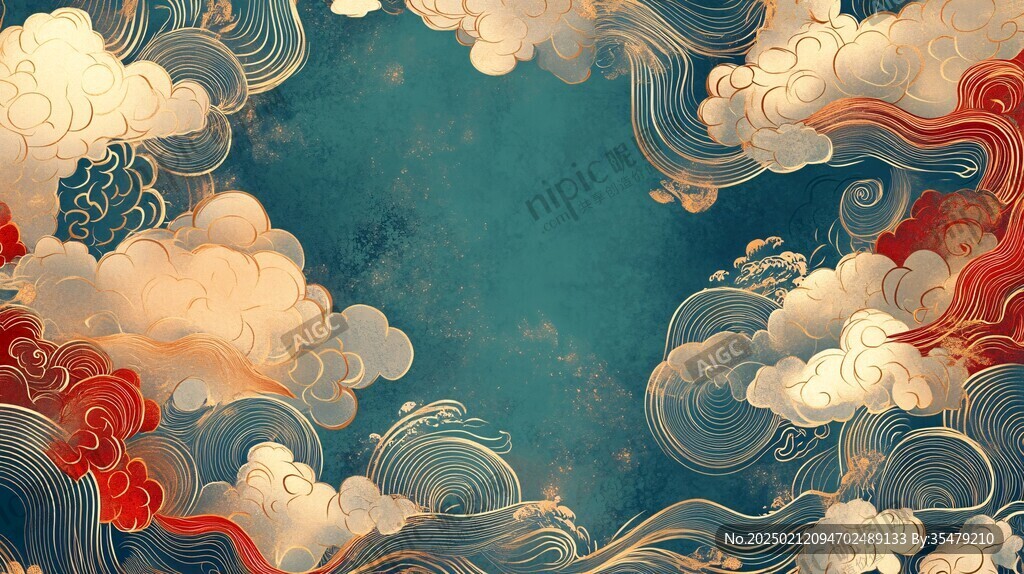 宋代云图高端云纹装饰