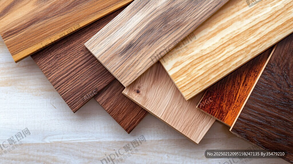 多种颜色木板木材