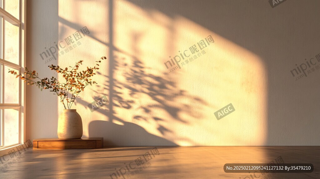 黄色室内暖光太阳光