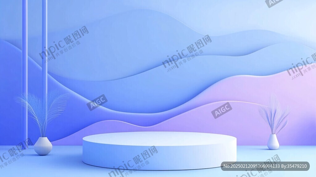 简洁大气拼色曲线纹理