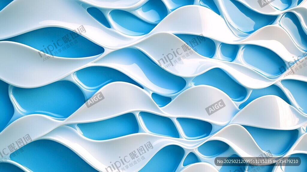 3d立体起伏波浪