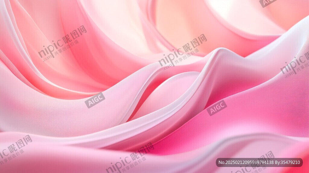 粉红色柔美曲线