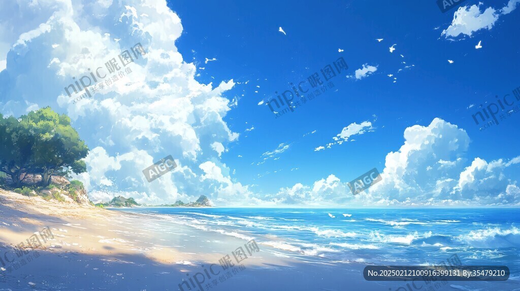 动漫海边
