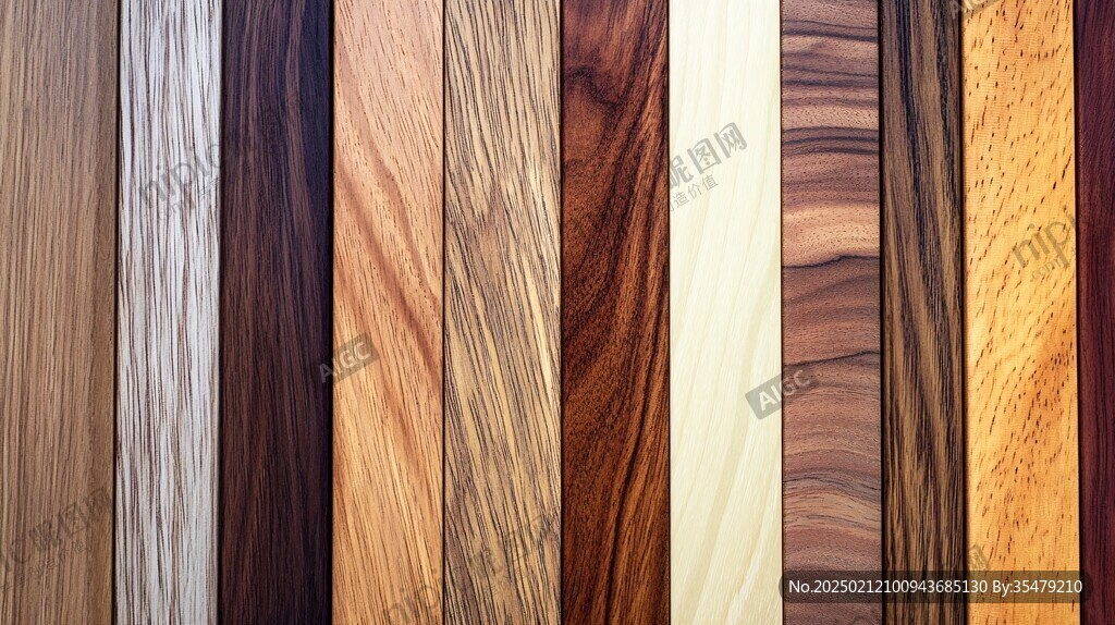 多种颜色木板木材