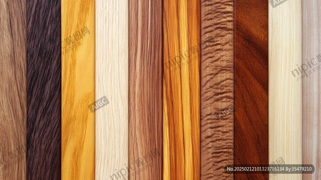 多种颜色木板木材