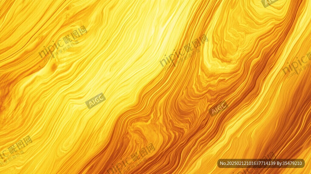 金色抽象流体纹理背景
