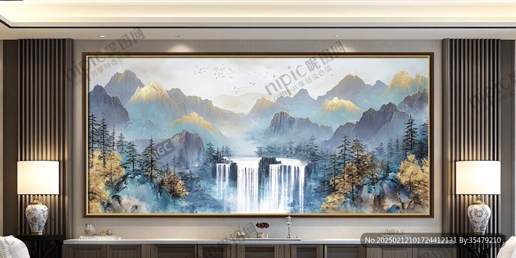 巨幅山水画现代画