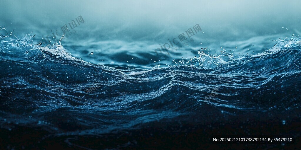 浪花高清背景