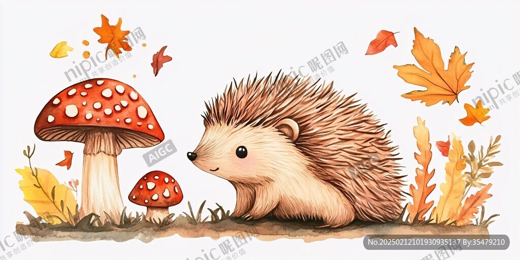 小刺猬临摹