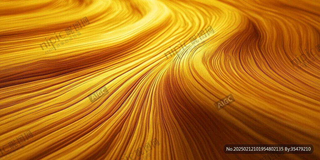 金色抽象流体纹理背景