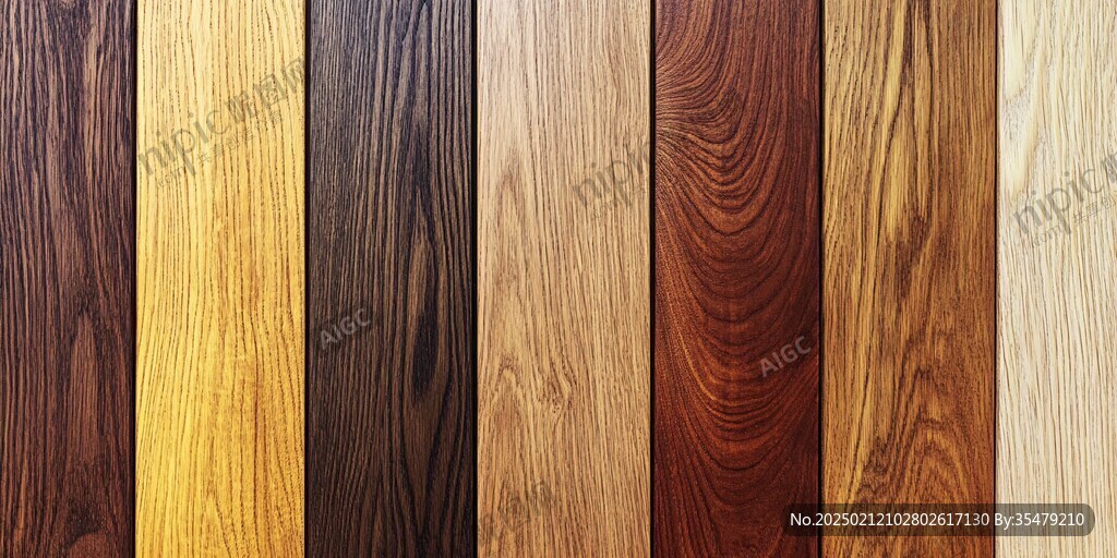 多种颜色木板木材