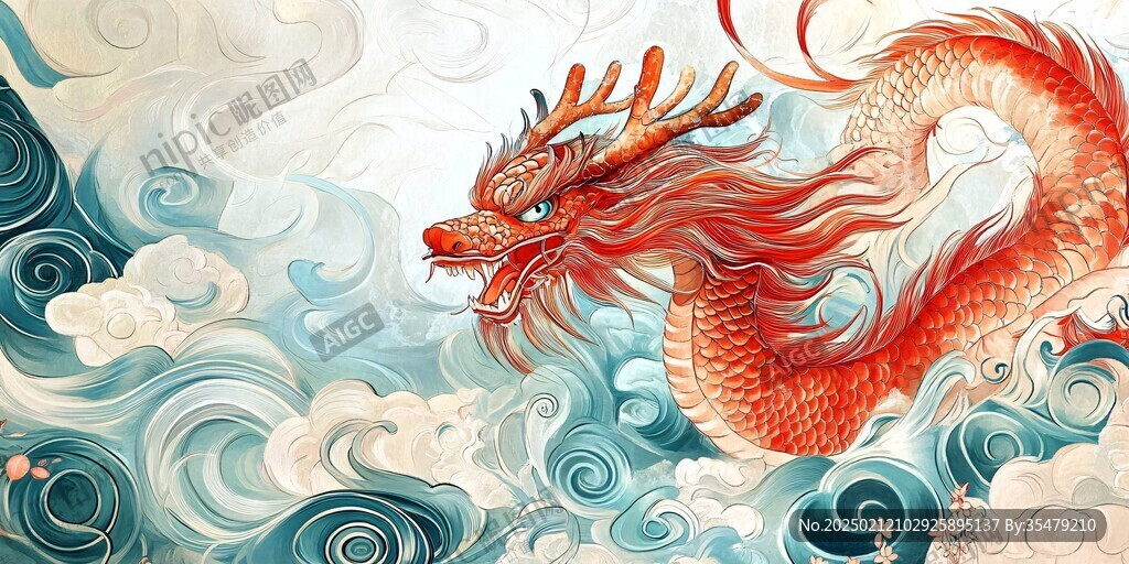 龙年包装插画