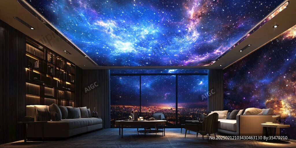 宇宙银河系背景墙