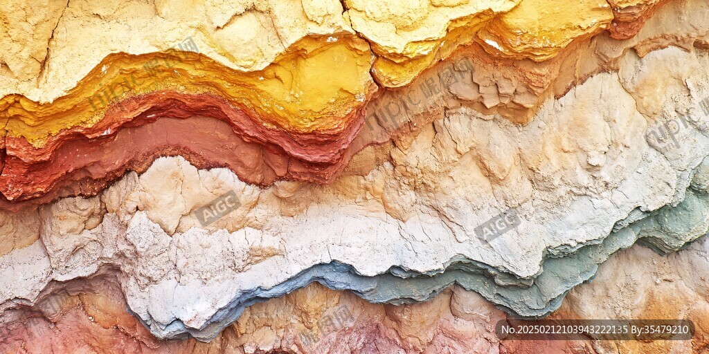 肌理彩色流体背景墙