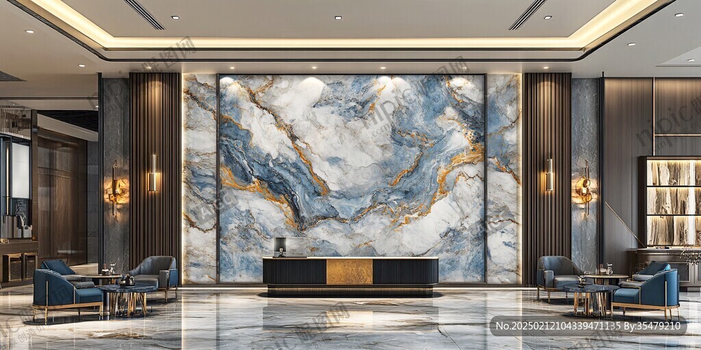 轻奢大理石背景墙